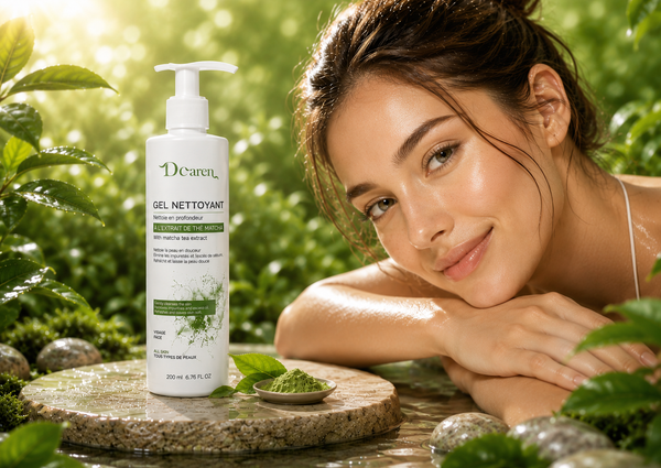 Gel Nettoyant D'caren au Thé Matcha