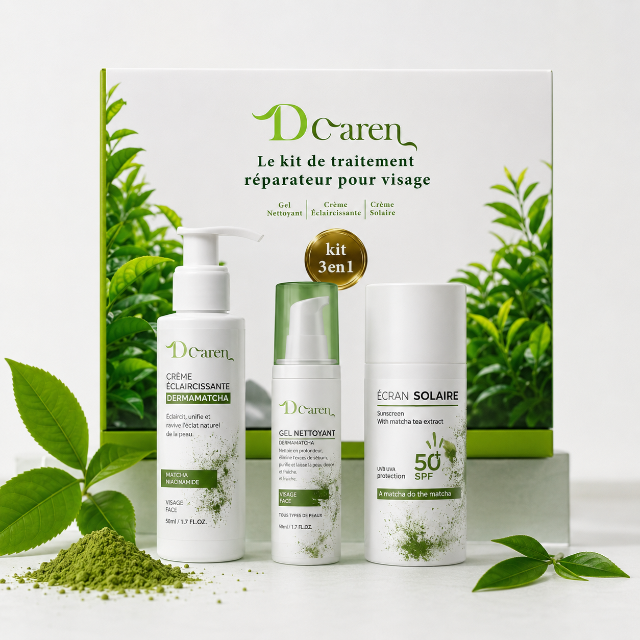 Dcaren skin care - pack 3 en 1